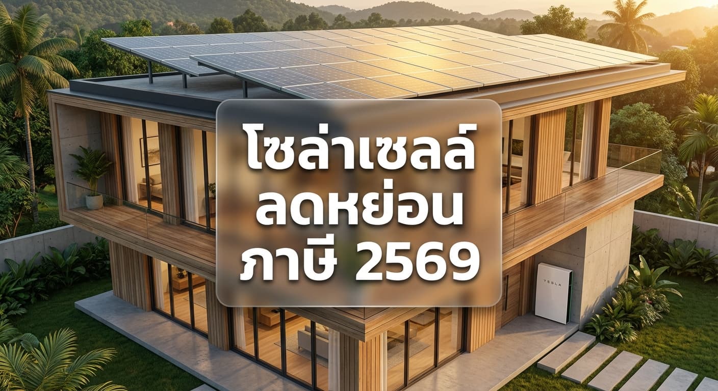 ติดโซล่าเซลล์ ลดหย่อนภาษี 2569 คุ้มค่าที่สุดกับ เอนีเทค โซล่าเซลล์แม่สอด ตาก